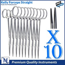 KELLY HEMOSTAT FORCEPS STRAIGHT STAINLESS STEEL SURGICAL MEDICAL