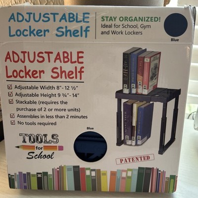 Tools for School Locker Shelf, Adjustable, Stackable (blue) No