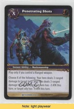 2010 World of Warcraft TCG: Icecrown Penetrating Shots #36 READ 1i3