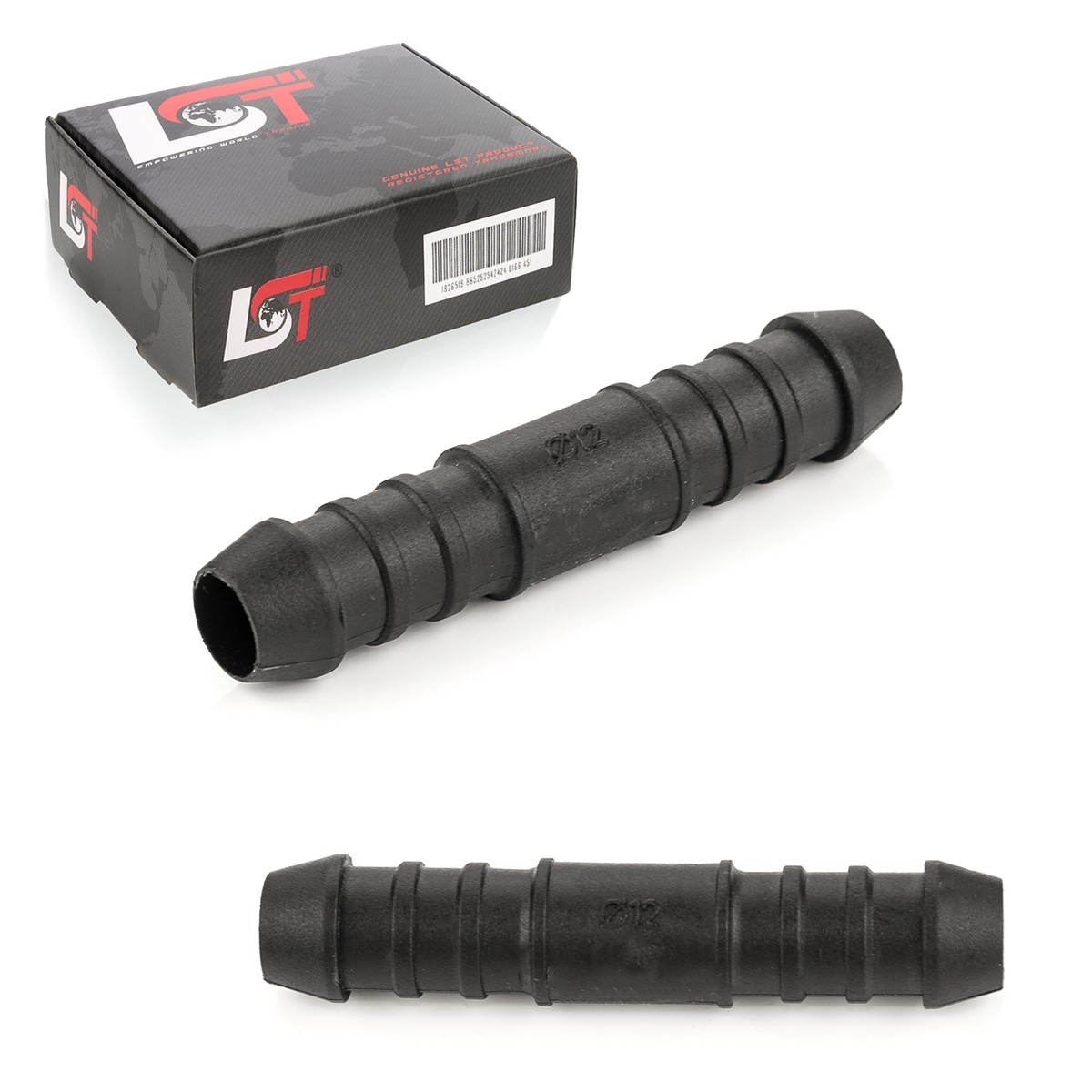 2X PA Hose Polyamide PA6 Hose Connector Gas Oil Resistant 12Mm For Toyota