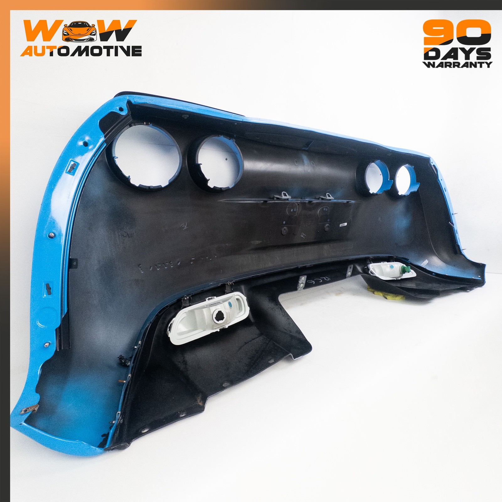 05-13 CHEVROLET CORVETTE C6 REAR BUMPER COVER ASSEMBLY BACK UP LAMP BLUE OEM