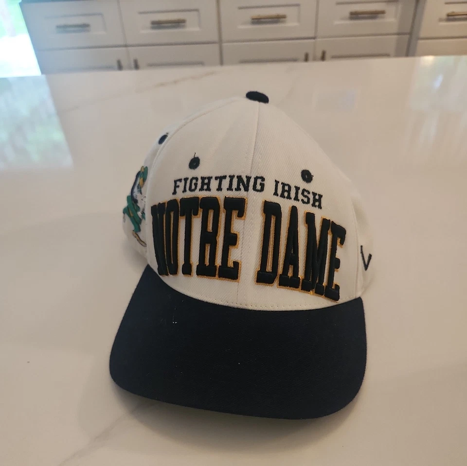 Notre Dame Fighting Irish Vintage Snapback Hat Cap Zephyr Spell-Out Adjust NCAA - Image 2 of 4