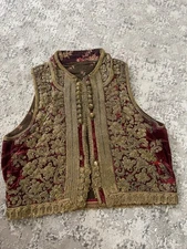 antique ottoman Silk Velvet Gold Vest