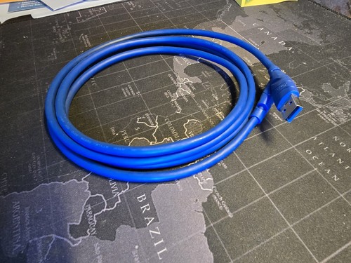 6' USB 3.0 Extension Cable Blue A-Male to A-Female Super Speed Extender Cord LOT - Picture 3 of 5
