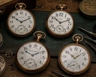 Antique Pocket Watch Repair Lot Hamilton Waltham Elgin Hallmark 21J Gold Filled