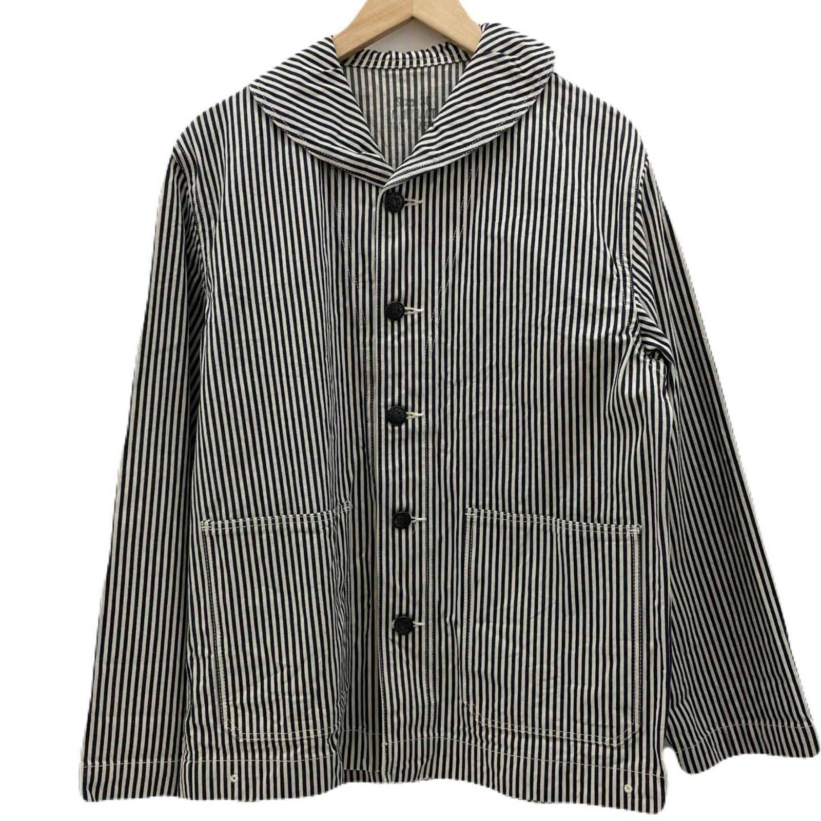 Buzz Rickson's US NAVY stripe pattern coverall Na… - image 1