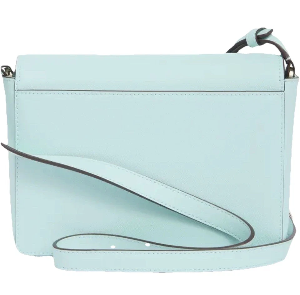 Nuova borsa per fotocamera Kate Spade New York Lauryn blu brillante