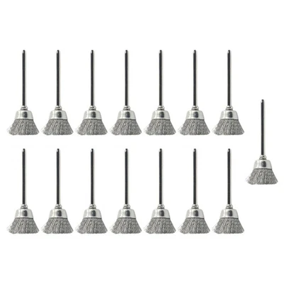 NOT SPECIFIED Brosses de roue à gobelet en acier inoxydable 15 mm pour surfaces métalliques