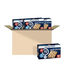 Convenient Fiber Snacks, Cinnamon Coffee Cake Bars, 12 Bars