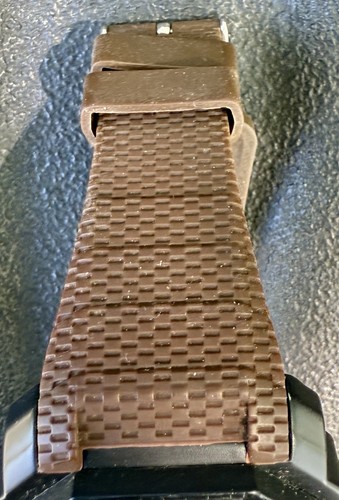 New AXIOM Citizen Diver Wrist Watch Black 50 M Water Resistant Brown Band - Picture 3 of 7