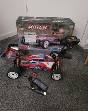 WLtoys match 1/10 scale rc buggy 4wd with original box needs new tyres bargain
