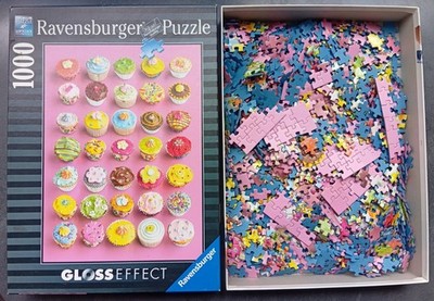Ravensburger 1000 Teile Puzzle Bunte Cupcakes Gloss Effekt, No. 194407, 50x70cm