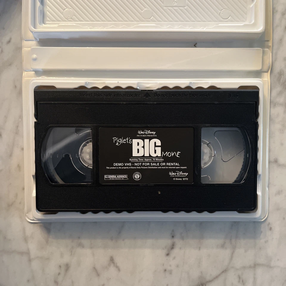 Piglet's Big Movie - RARE VHS Demo Tape! Winnie The Pooh Walt Disney - Image 2 of 4