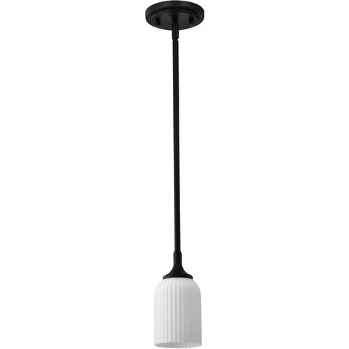 Nuvo Lighting 60/8645 Solara 5 inch Matte Black Pendant Ceiling Light - Picture 3 of 8