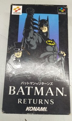 Konami SFC Cassette Batman Returns Video Game Classic Used