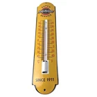 Vintage Chevrolet Sign - Super Service Gas Pump Sign on Porcelain Thermometer