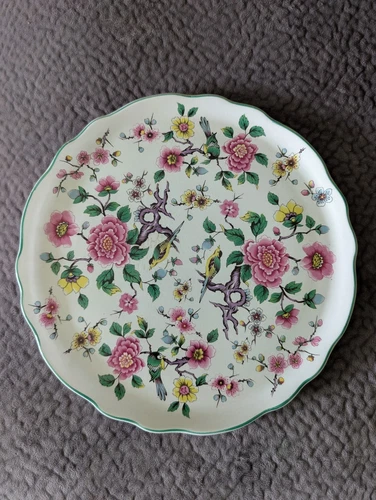James Kent  Old Foley Made in England Chinese Rose vintage 10.5 inch plate