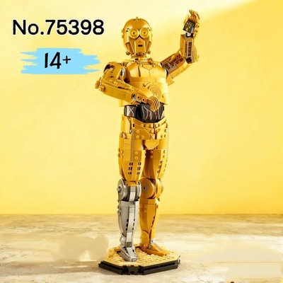 MOC 75398 C-3PO Droide Figur 1140 Teile Baustein Modell Spielzeug für Kinder Geschenk