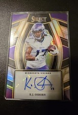 2023 Panini Select - Select Signatures K.J. Osborn #SELS-KJO Silver Prizm (AU)