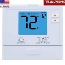 Digital Multi-Stage Thermostat Heat Pump Non-Programmable 2H1C 24V Control New