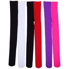  Lot de 3 paires de collants opaques bicolores avec pieds pour femme - Collants