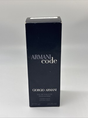 GIORGIO ARMANI ARMANI CODE POUR HOMME TOILETTE SPRAY 2.5oz BNIB (C5)