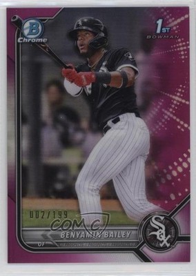 2022 Bowman Chrome Prospects Fuchsia Refractor 2/199 Benyamin Bailey #BCP-8 0ie5