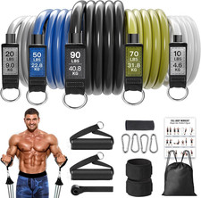 Heavy Resistance Bands for Working Out, Resistance Bands with Handles Weight Ex