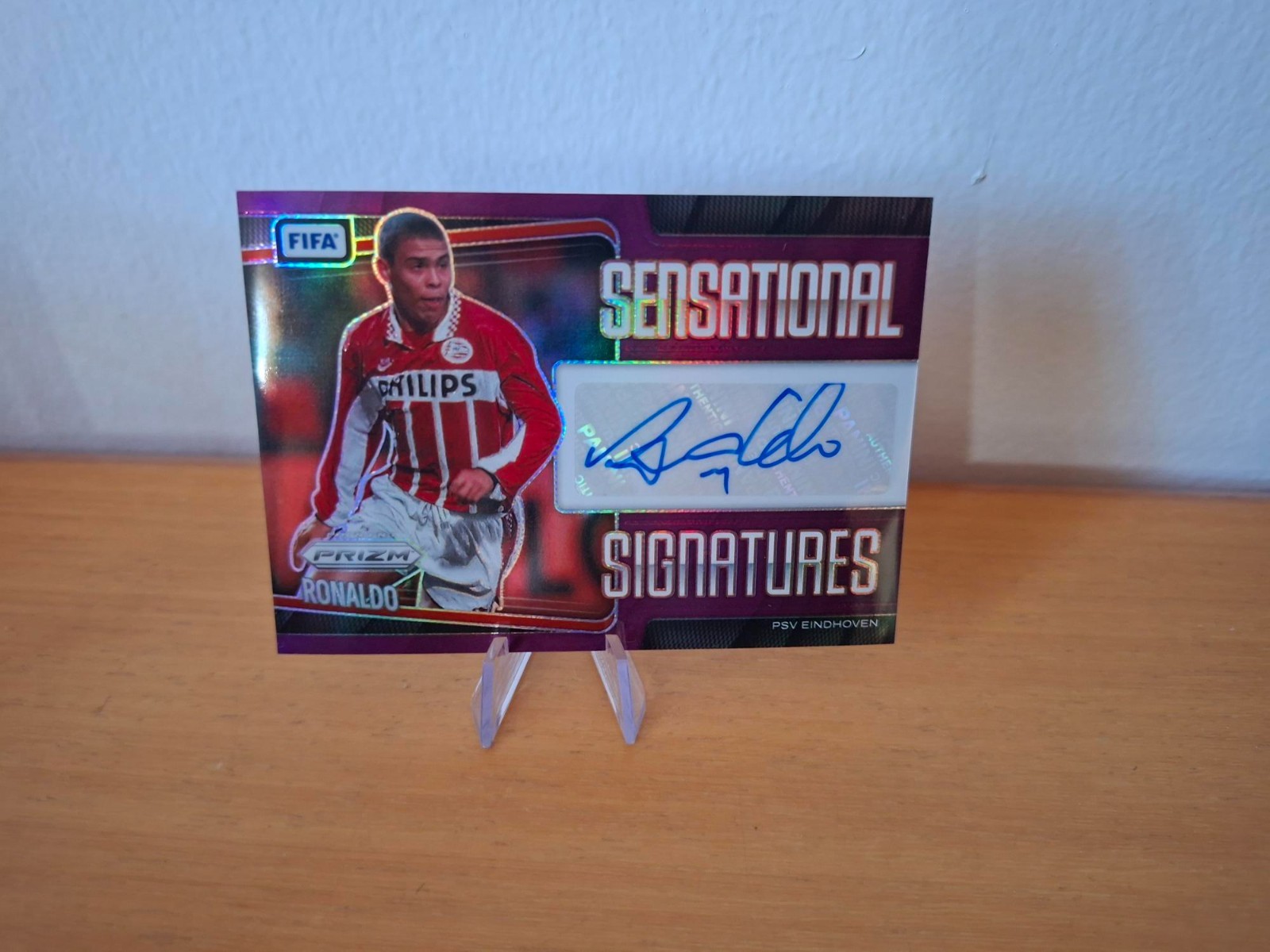 2025-26 Panini Prizm FIFA Soccer Ronaldo Auto /25 R9 Sensational Signatures view 1