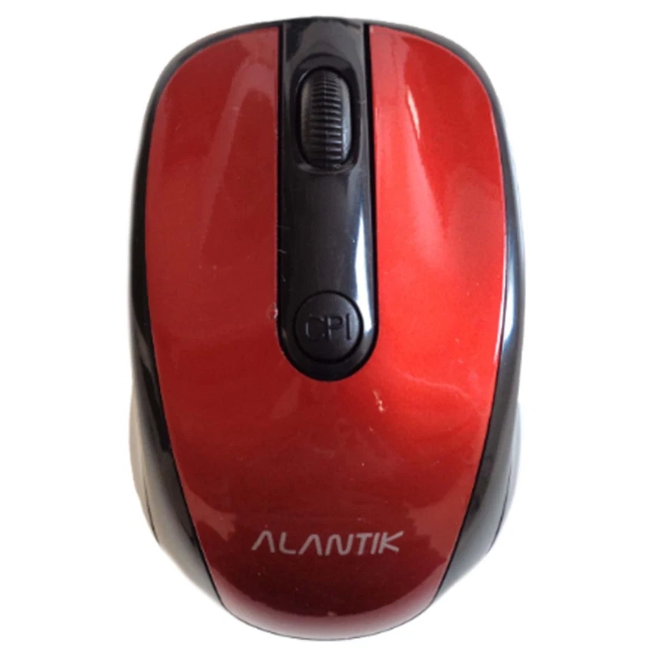 Wired USB Mouse Red Plug and Play Windows Mac 1600DPI Universal - Image 2 of 4