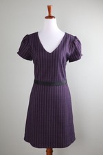 ANN TAYLOR LOFT NWT $89 Textured Tweed Puff Sleeve Lined Shift Dress Size 8