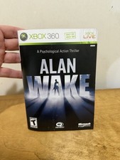Alan Wake Xbox 360 CASE ARTWORK ONLY Authentic Original Replacement