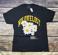 Rue21 No Love Lost Black Daisy Floral Tee T-Shirt Large L