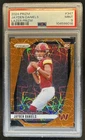 2024 Panini Prizm Jayden Daniels RC Lazer Rookie #347 Commanders PSA 9
