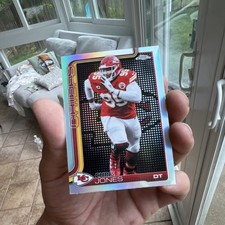 Topps Chrome Chris Jones Lightboard Variation Kansas City Chiefs  2025