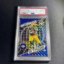 Romeo Doubs 2023 Mosaic Center Stage Blue /99 PSA 10 Packers