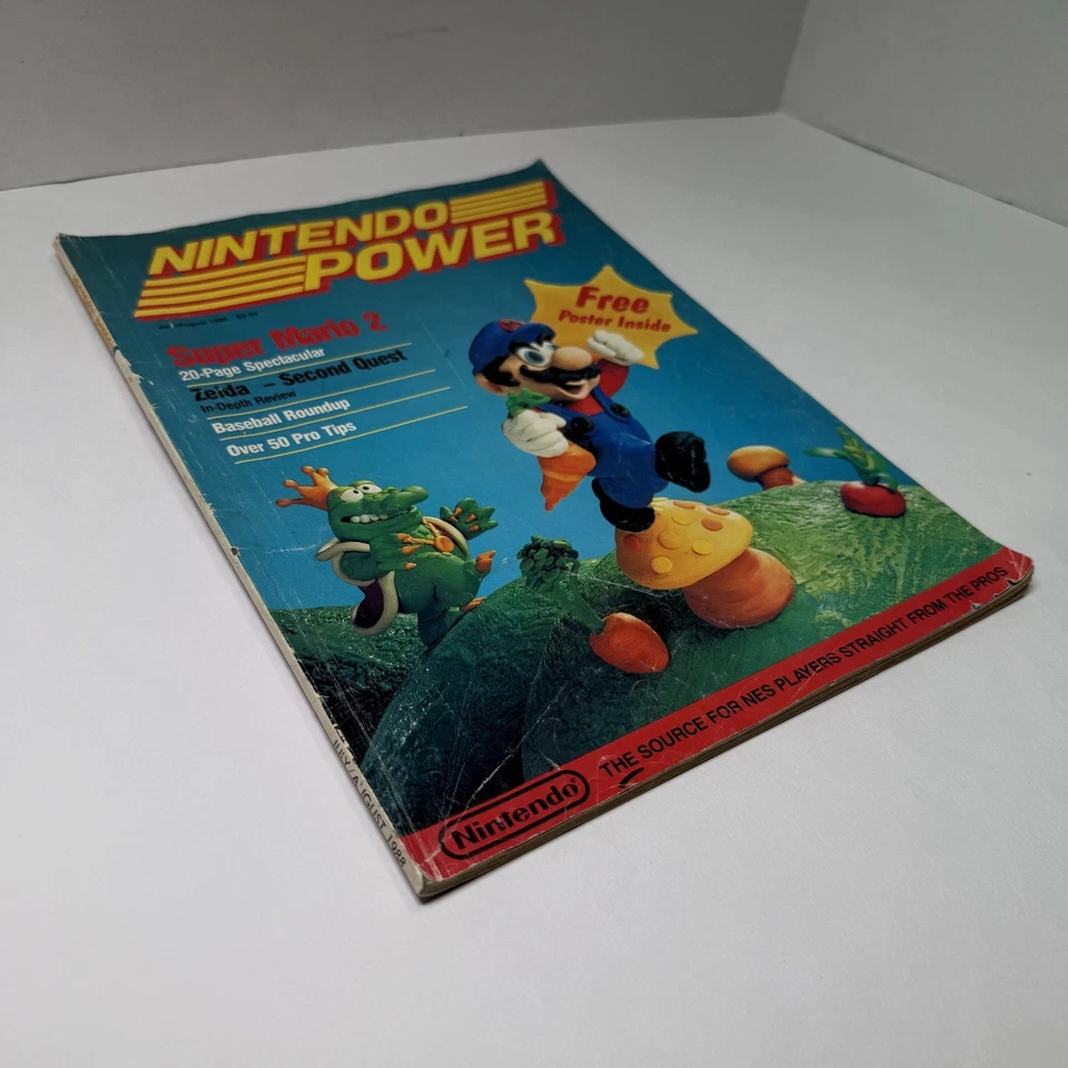 Nintendo Power #1 First Issue July August 1988 Complete w/ Poster & Inserts Foto 2 de 4