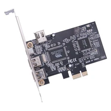PCI Ex1 to External IEEE 1394 Adapter Card Controller With Bracket  Adapter
