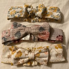 Lot Of 3 Toddler Hair Headband Floral Headbands