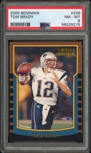 2000 Bowman Tom Brady #236 PSA 8 Rookie