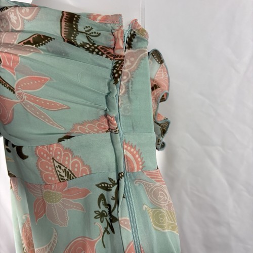 H&M Maxi Dress Women 6 Boho Ruffle Tiered Floral Limited Edition Gisele Bundchen - Picture 8 of 14