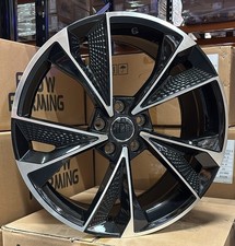 19" SKODA SUPERB 2005-2026 GLOSS BLACK/POL RS7 DESIGN 8.5J ALLOYS /SET OF 4