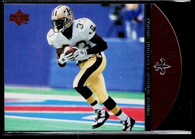 1996 Upper Deck Tyrone Hughes Team Trio #TT27 New Orleans Saints FOOTBALL
