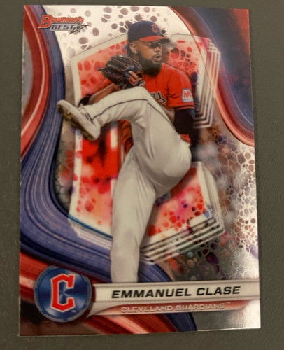 2024 Bowman’s Best #24 Emmanuel Clase Cleveland Guardians - Picture 1 of 6