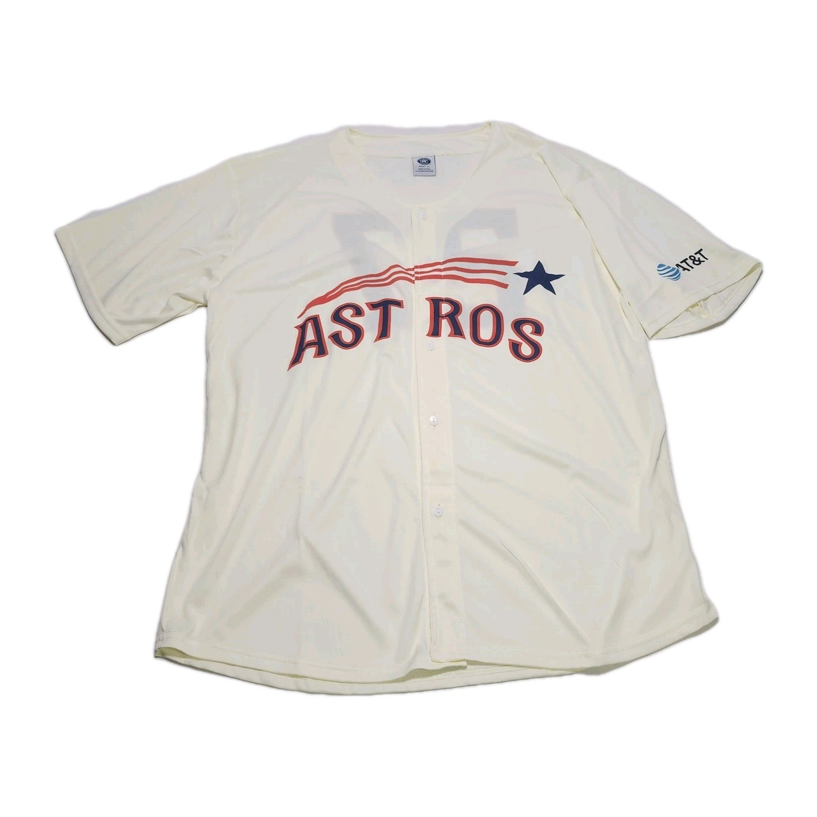 Houston astros #27 jose altuve at&t promotional shooting stars jersey xl - new