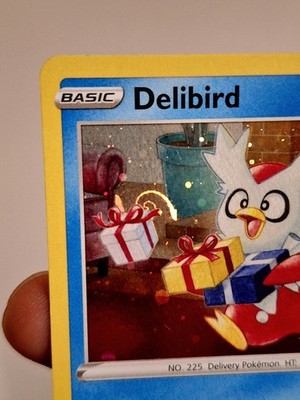 HD SWIRL   Delibird 032/198 Snowflake Stamp Kosmos Holo 