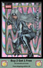 Silver Sable 2026 Topps Chrome Marvel Comics #158 RayWave Refractor