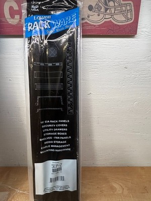 Lowell SP-2 2U Rack Panel Blank 19'' Rack Spacer Steel Black NEW Lot of 2