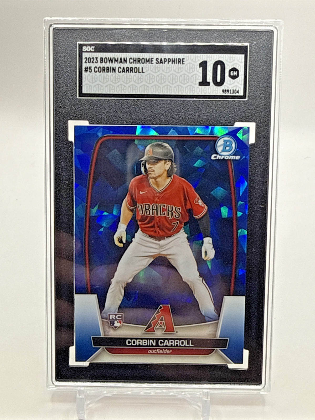 2023 Bowman Chrome Sapphire Edition #5 Corbin Carroll Rookie (RC) SGC 10