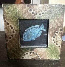 Claudia Hopf cortes de tijera Framed Picture Kennebunk, Maine Blue Surgeon Fish